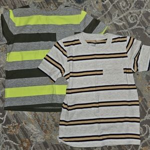 2 Toddler Boy's Striped T-Shirts - size 3T